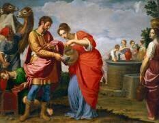 Rebecca et Eliezer au puits (Ottavio Vannini) - Muzeo.com