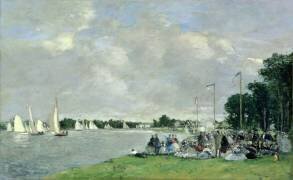 Régates à Argenteuil (Eugène Boudin) - Muzeo.com