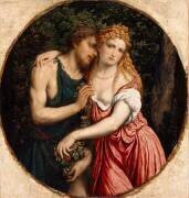 Représentation mythologique d'un couple (Daphnis et Chloé ?) (Paris Bordone) - Muzeo.com