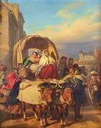 Retour au marché de Pau (Eugène Devéria) - Muzeo.com