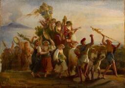 Retour du pèlerinage à la Madone de l'Arc (Léopold Robert) - Muzeo.com