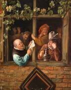 Rhétoriciens à une fenêtre (Jan Steen) - Muzeo.com