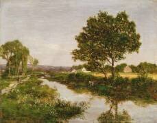 Rivière aux abords de Quimper (Eugène Boudin) - Muzeo.com
