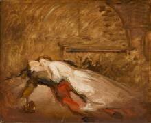 Roméo et Juliette, esquisse (Shakespeare, acte V, scène 3) (Théodore Chasseriau) - Muzeo.com