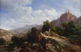 Route vers le Tyrol (Jules Coignet) - Muzeo.com