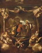 Saint Antoine de Padoue et le miracle du char (Luca Giordano) - Muzeo.com