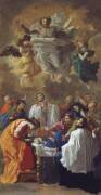 Saint François-Xavier rappelant à la vie la fille d'un habitant de Cangoxima au Japon (Nicolas Poussin) - Muzeo.com