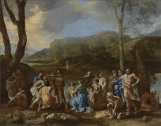 Saint Jean baptisant dans le Jourdain (Nicolas Poussin) - Muzeo.com