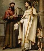 Saint Léandre et saint Bonaventure (Bartolomé Esteban Murillo) - Muzeo.com