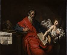 Saint Mathieu, l'Evangéliste (Valentin de Boulogne) - Muzeo.com