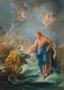 Saint Pierre tentant de marcher sur les eaux (François Boucher) - Muzeo.com