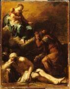Saint Roch implorant la Vierge pour les pestiférés (esquisse) (Jacques-Louis David) - Muzeo.com