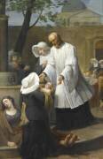 Saint Vincent de Paul soignant les pestiférés (Antoine Jean Joseph Ansiaux) - Muzeo.com