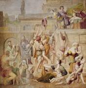 Sainte-Cécile distribuant des aumônes (Le Dominiquin) - Muzeo.com