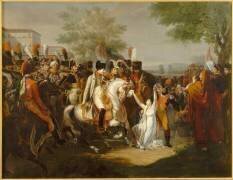 Napoléon Ier accorde à Mademoiselle de Saint-Simon la grâce de son père, (Charles Nicolas Lafond) - Muzeo.com