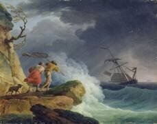 Scène côtière dans une tempête (Joseph Vernet) - Muzeo.com