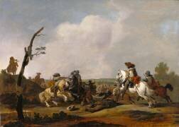 Scène de bataille (Johannes Lingelbach) - Muzeo.com