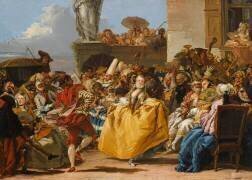 Scène de carnaval ou Le menuet (Giandomenico Tiepolo) - Muzeo.com