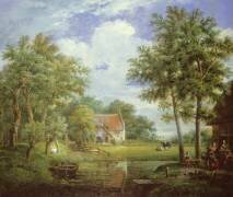 Scène de ferme néerlandaise (Carel Lodewijk Hansen) - Muzeo.com