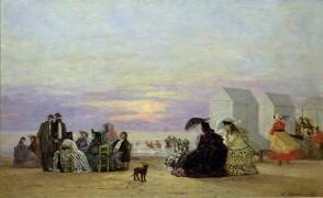 Scène de plage (Eugène Boudin) - Muzeo.com