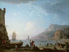 Scène matinale dans une baie (Joseph Vernet) - Muzeo.com