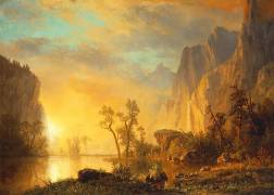 Coucher de soleil dans les Rocheuses (Albert Bierstadt) - Muzeo.com