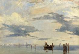 Sur l'Adriatique, la lagune près de Venise (Richard Parkes Bonington) - Muzeo.com