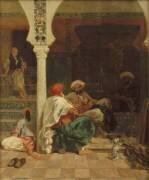 Tailleurs devant la mosquée (Eugène Fromentin) - Muzeo.com