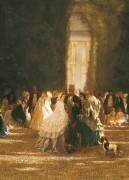 The Garden of the Tuileries during the Second Empire (Ecole Française) - Muzeo.com