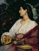 The Mandolin Player (Anselm Feuerbach) - Muzeo.com