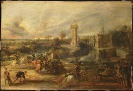 Tournoi près des fossés du château du Steen (Pierre Paul Rubens) - Muzeo.com
