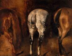 Trois croupes de chevaux (Théodore Géricault) - Muzeo.com