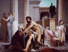 Ulysse reconnu par sa nourrice (William Bouguereau) - Muzeo.com