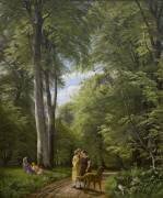 Un bois de hêtre en mai près du manoir d'Iselingen (Peter Christian Skovgaard) - Muzeo.com