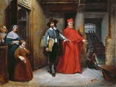Un cardinal à la recherche de Ribera dans son atelier de Naples (Claudius Jacquand) - Muzeo.com