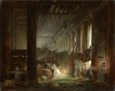 Un ermite priant dans les ruines d'un temple romain (Hubert Robert) - Muzeo.com