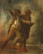 Un père et son fils ou Engagé volontaire et son père (Thomas Couture) - Muzeo.com