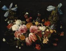 Un sac de roses (Jan van Kessel) - Muzeo.com