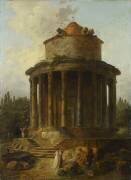 Un temple circulaire jadis dédié à Janus (Hubert Robert) - Muzeo.com