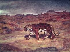 Un tigre chassant sa proie (Antoine-Louis Barye) - Muzeo.com