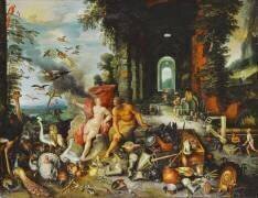 Une allégorie de l'air et du feu (Jan Brueghel le Jeune) - Muzeo.com