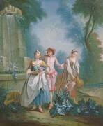 Une Allégorie de l’Été : Jardiniers arrosant un Parterre de Fleurs (Nicolas Lancret) - Muzeo.com