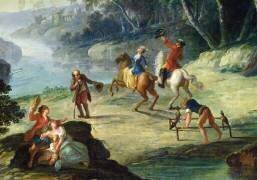 Une chasse aux faucons (Louis-Philippe Crépin) - Muzeo.com