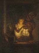 Une femme avec une lanterne (Alexander Lauréus) - Muzeo.com