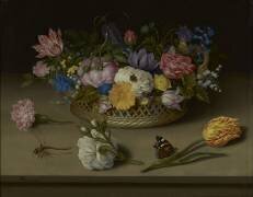 Une nature morte de fleurs (Ambrosius Bosschaert) - Muzeo.com