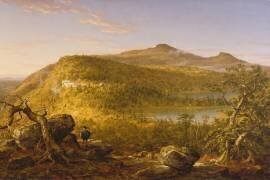 Une vue des deux lacs et de Mountain House (Thomas Cole) - Muzeo.com