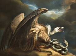 Vautour et serpent (James Northcote) - Muzeo.com