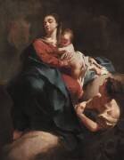 Vierge à l'Enfant avec une figure adoratrice (Giovanni Battista Piazzetta) - Muzeo.com