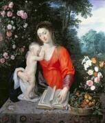 Vierge à l'enfant dans un paysage (Jan Brueghel le Jeune) - Muzeo.com