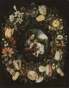 Vierge à l'Enfant dans une guirlande de fleurs (Jan Brueghel le Jeune) - Muzeo.com